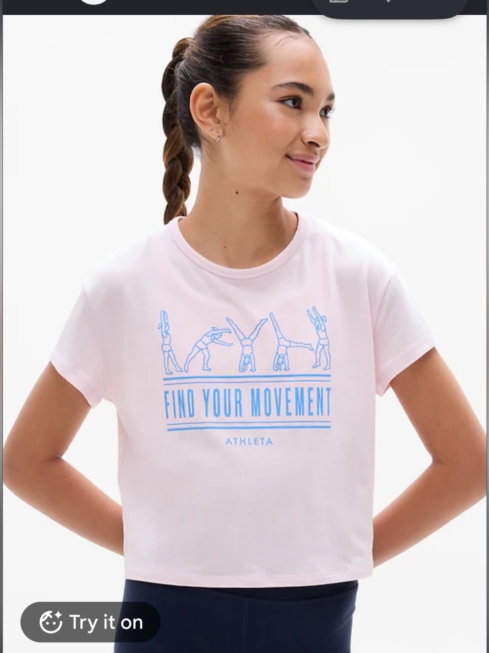 Athleta girl right moves relaxed graphic tee